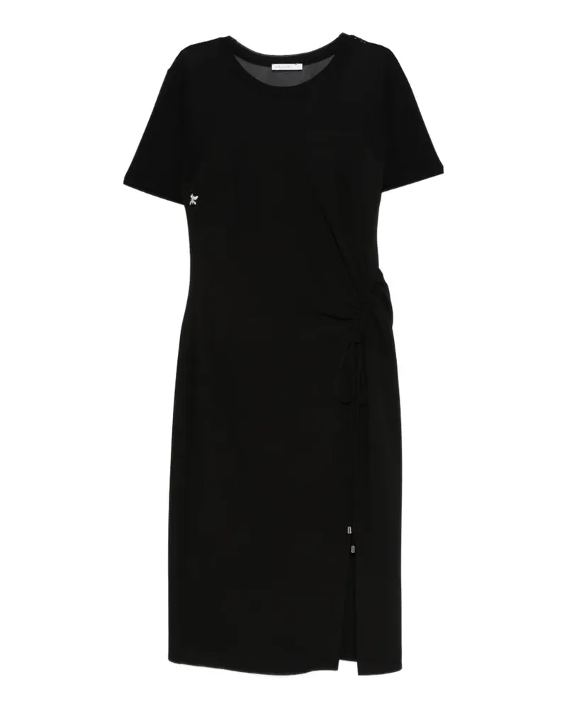 Patrizia Pepe twill midi dress - Schwarz Schwarz