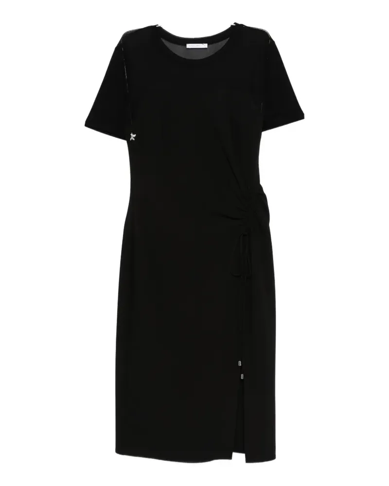 Patrizia Pepe twill midi dress - Schwarz Schwarz