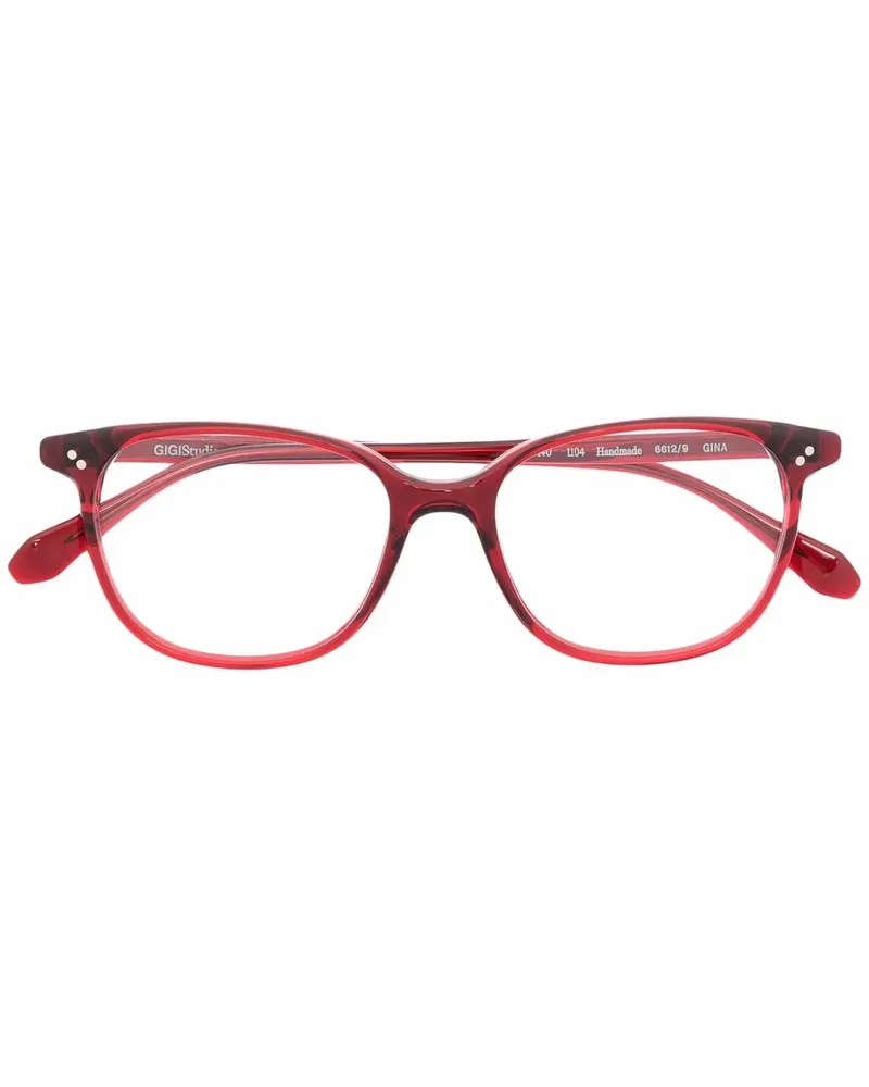 GIGI STUDIOS Brille mit eckigem Gestell - Rot Rot
