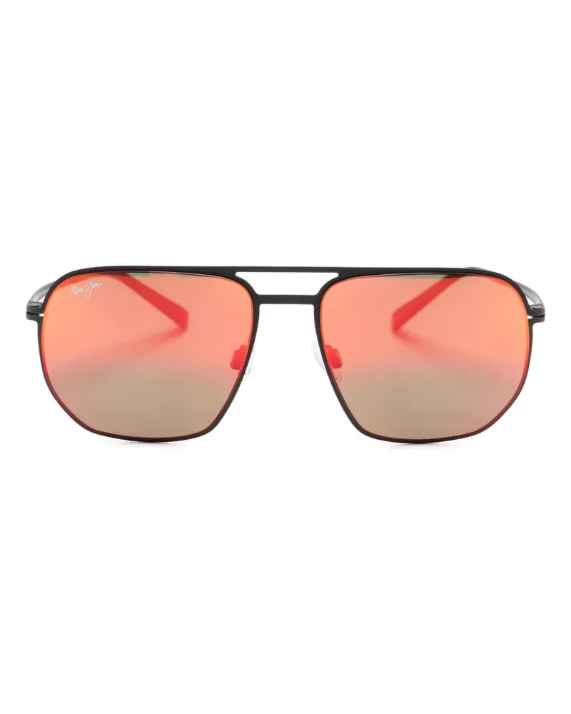 Maui Jim Shark's Cove Pilotenbrille - Schwarz Schwarz