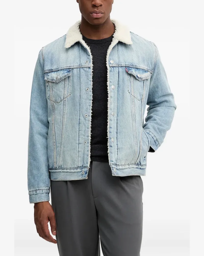 Levi's Type III Sherpa Trucker-Jacke - Blau Blau