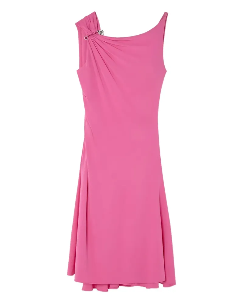 Versace Drapiertes Safety Pin Minikleid - Rosa Rosa