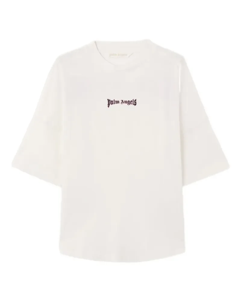 Palm Angels T-Shirt mit Logo-Print - Weiß Weiß