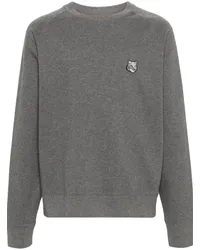 Kitsuné Sweatshirt mit Fuchs-Patch Grau