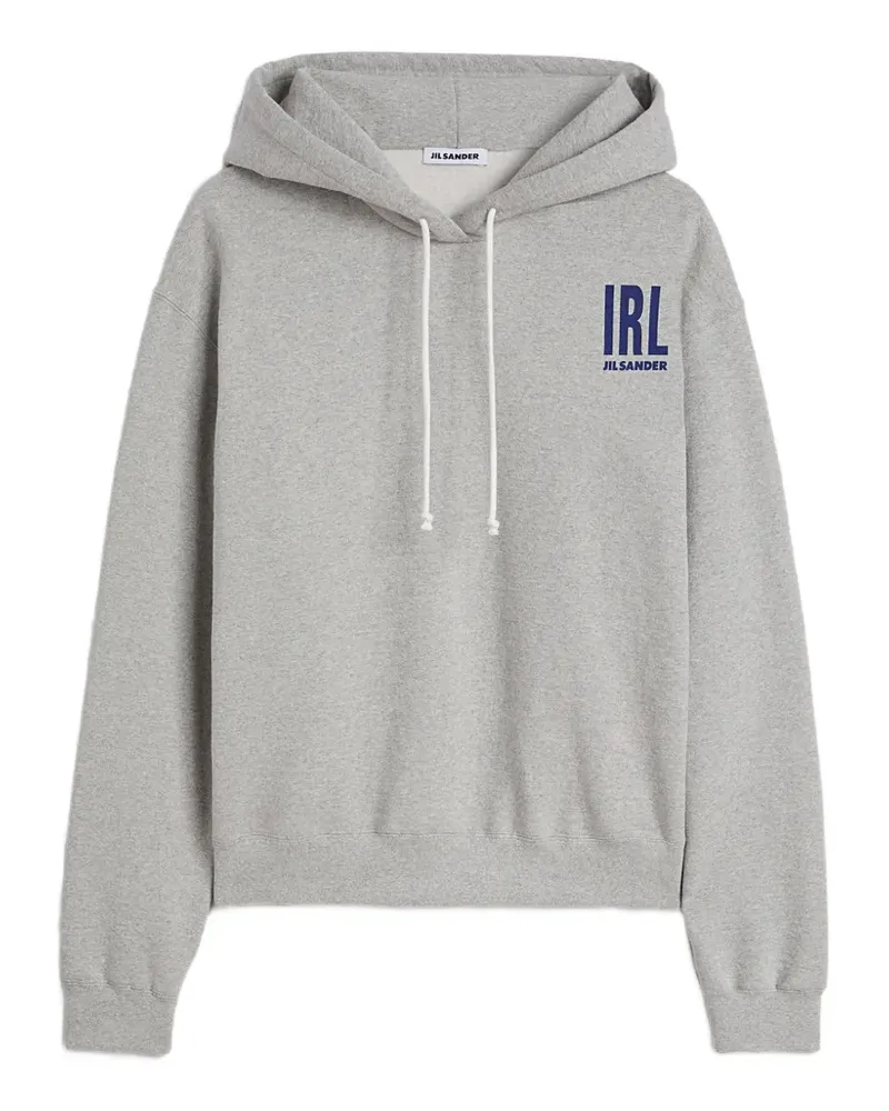 Jil Sander Hoodie mit Logo-Print - Grau Grau