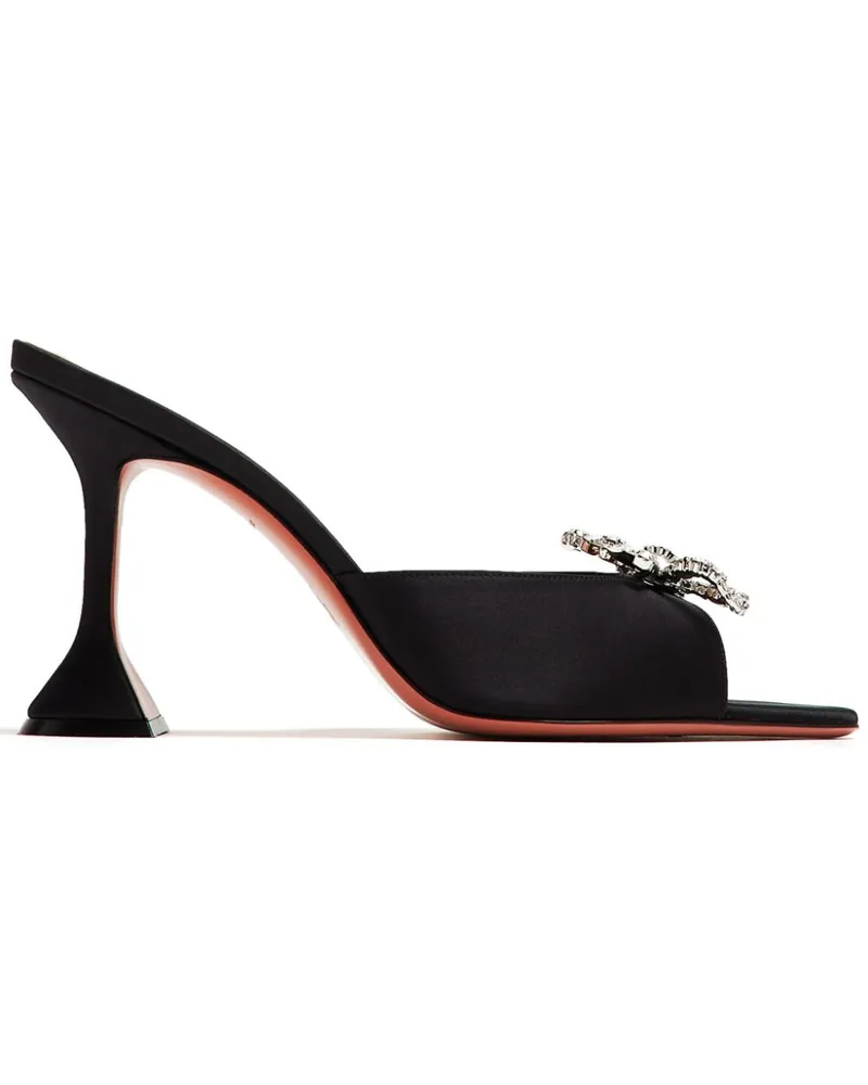 Amina Muaddi Rosie Sandalen 95mm - Schwarz Schwarz