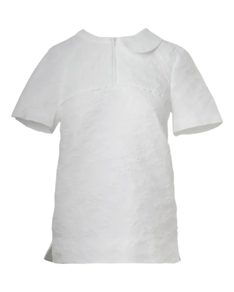 SHUSHU/TONG semi-peter pan collar top - Weiß Weiß