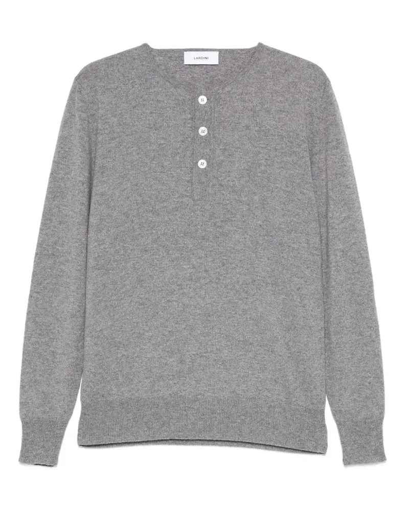 LARDINI Klassischer Kaschmirpullover - Grau Grau