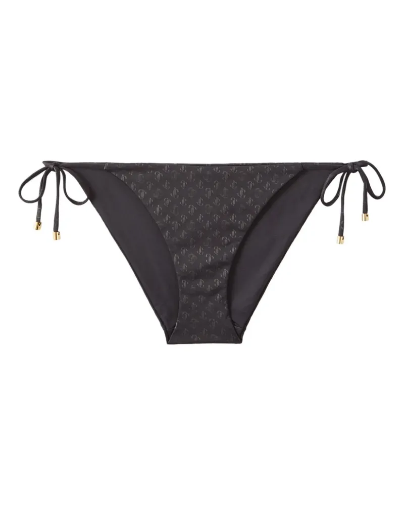 Jimmy Choo Ariah Bikinihöschen mit Logo-Print - Schwarz Schwarz