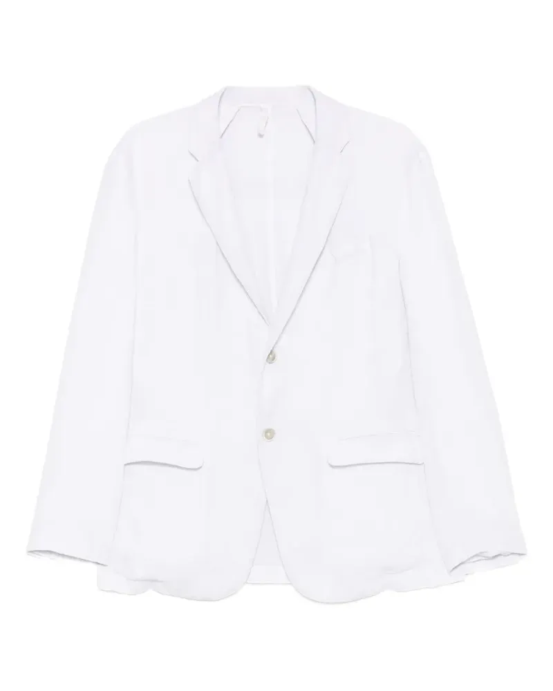 120% Lino notch-lapel single-breasted blazer - Weiß Weiß