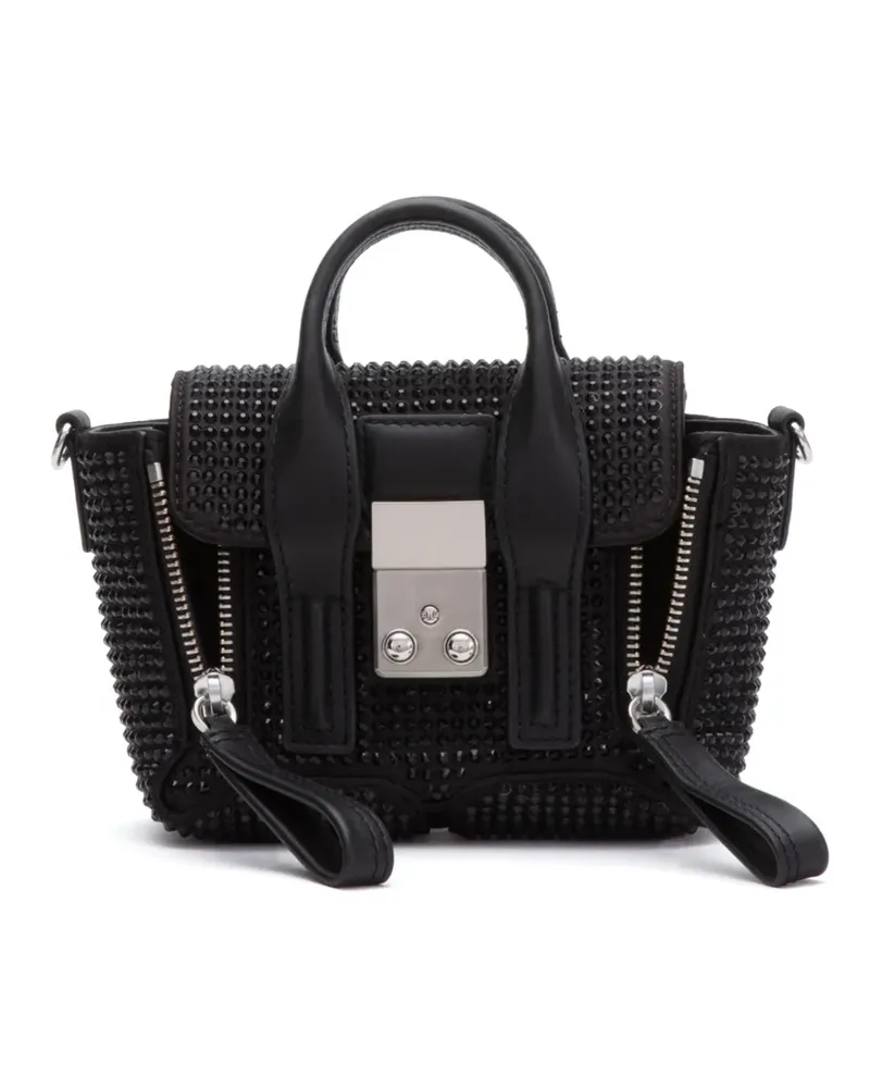 3.1 phillip lim Pashli Nano Mini-Tasche mit Kristallen - Schwarz Schwarz