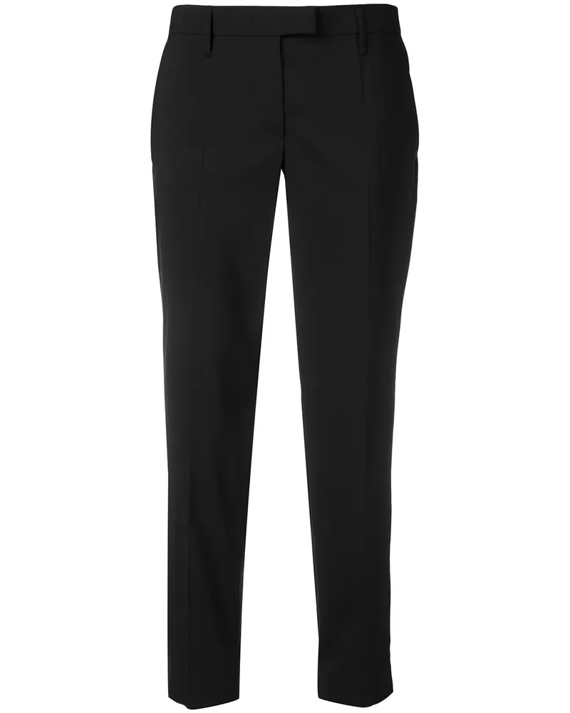 Prada Klassische Cropped-Hose - Schwarz Schwarz