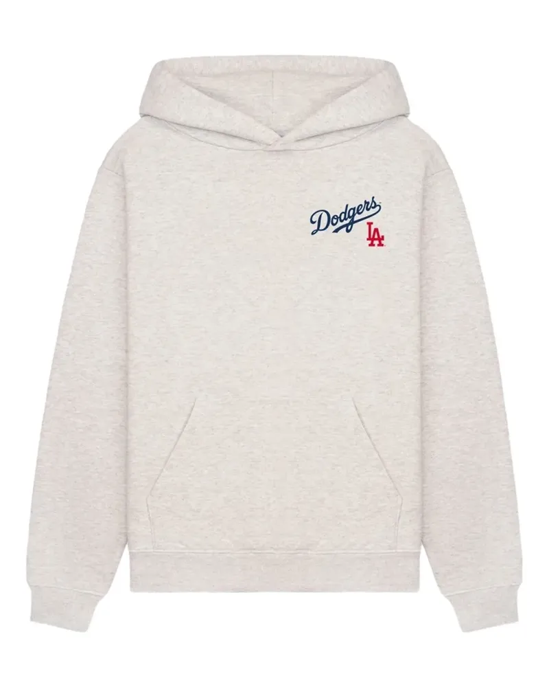 SPORTY & RICH x LA Dodgers Hoodie mit Logo-Print - Grau Grau