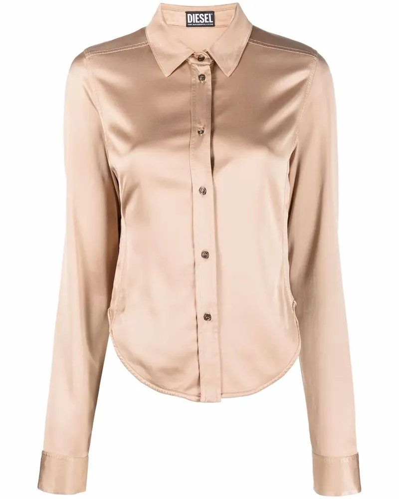 Diesel Langärmeliges C-Kiki Hemd - Nude Nude