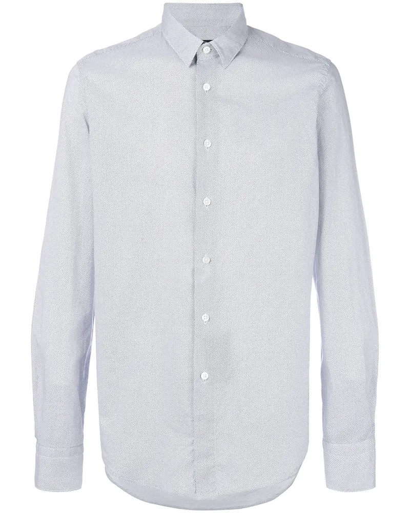 Dell'oglio Gepunktetes Hemd - Weiß Weiß
