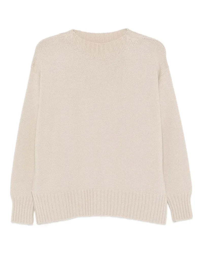 Drumohr  Pullover mit rundem Ausschnitt - Nude Nude