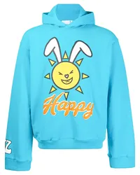 Natasha Zinko Hoodie mit grafischem Print Blau