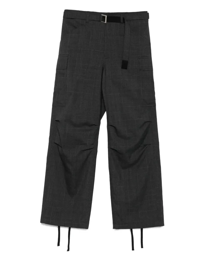 Sacai Cargohose mit Gürtel - Grau Grau
