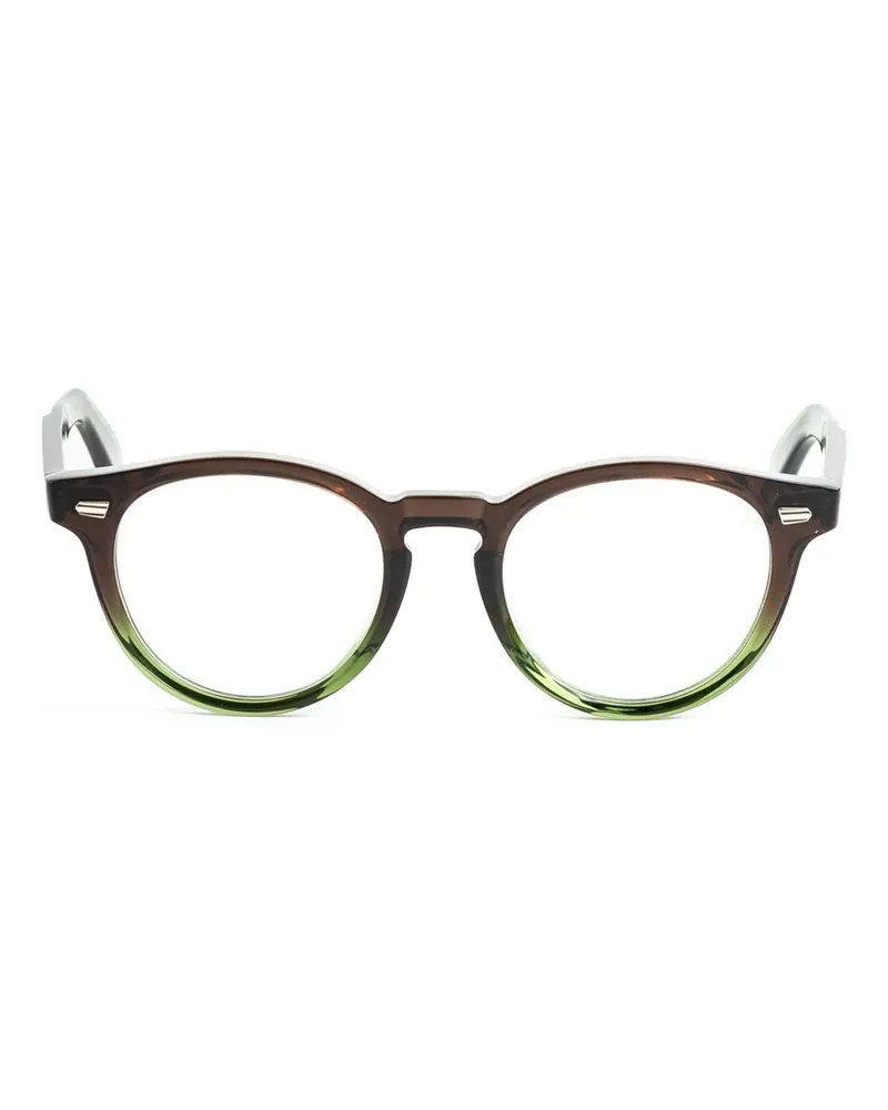 Cutler and Gross Brille mit rundem Gestell - Grün Grün