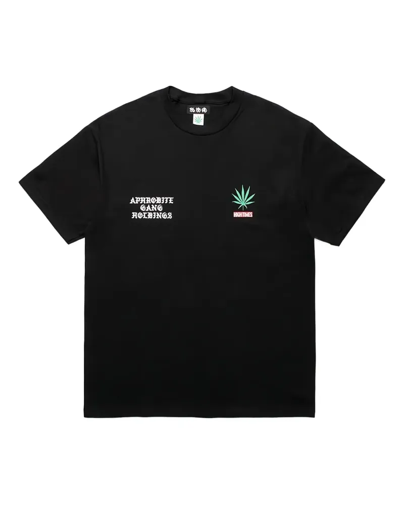 Wacko Maria x High Times T-Shirt mit rundem Ausschnitt - Schwarz Schwarz