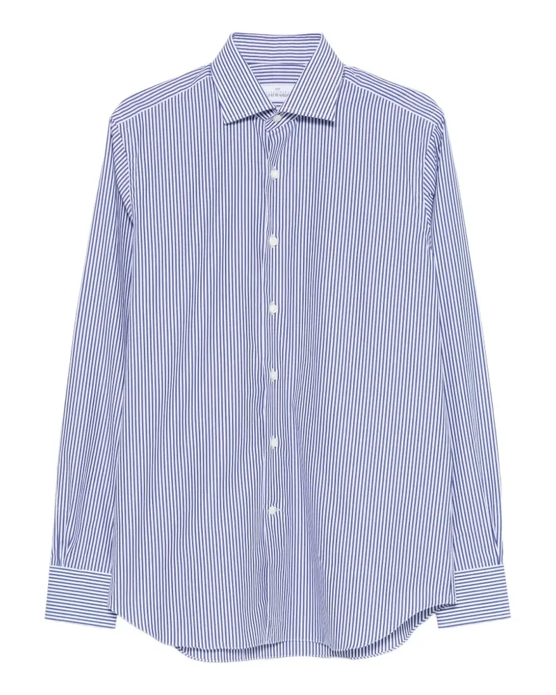 Alessandro Gherardi striped shirt - Blau Blau