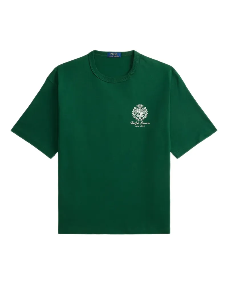 Ralph Lauren T-Shirt mit Wappenstickerei - Grün Grün