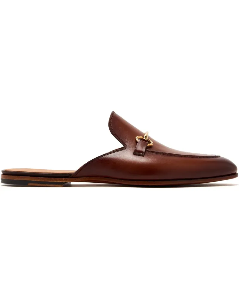Magnanni Slipper aus Leder - Braun Braun