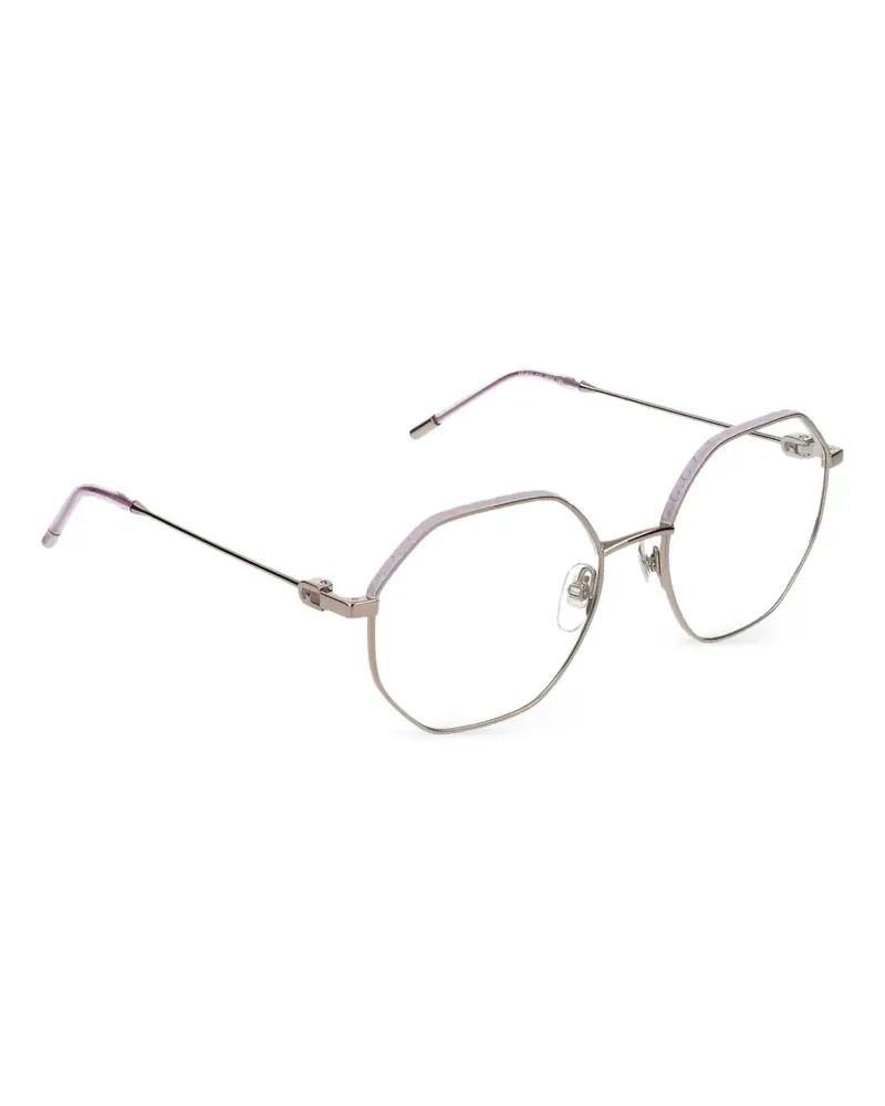 Furla Geometrische Brille - Silber Silber