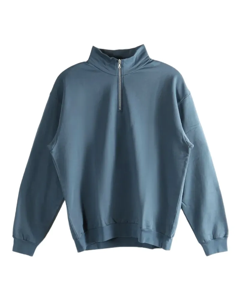 AURALEE half-zip sweatshirt - Blau Blau