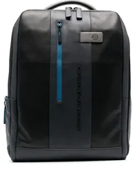 Piquadro Eckiger Rucksack Schwarz