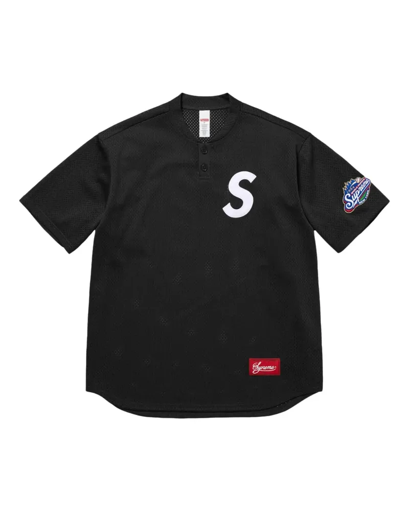 Supreme Being S Logo Henley-Oberteil - Schwarz Schwarz