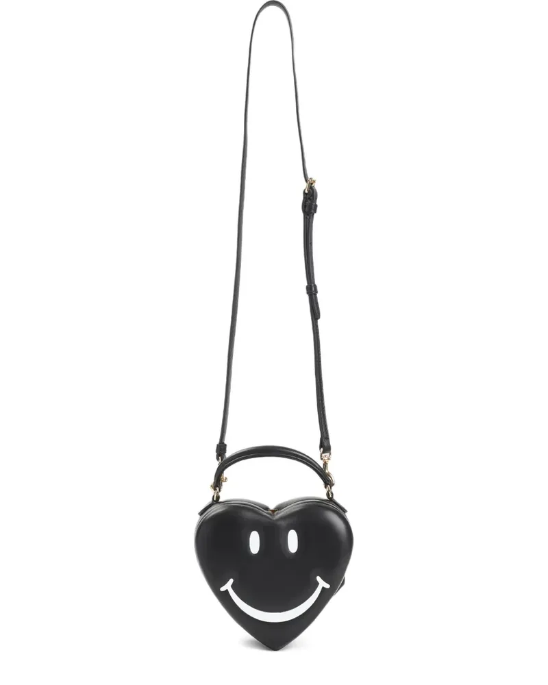 Moschino Schultertasche in Herzform - Schwarz Schwarz