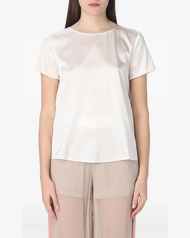 Giorgio Armani Kurzärmelige Bluse - Nude Nude