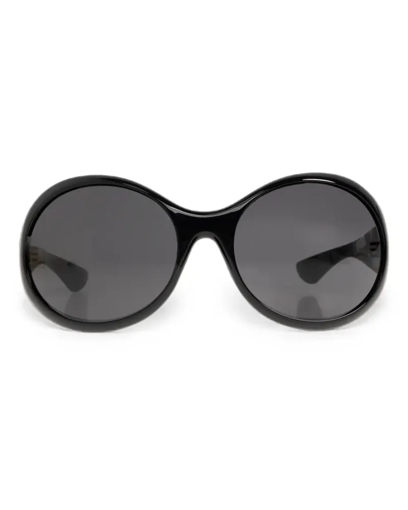 Alexander McQueen round-frame sunglasses - Schwarz Schwarz