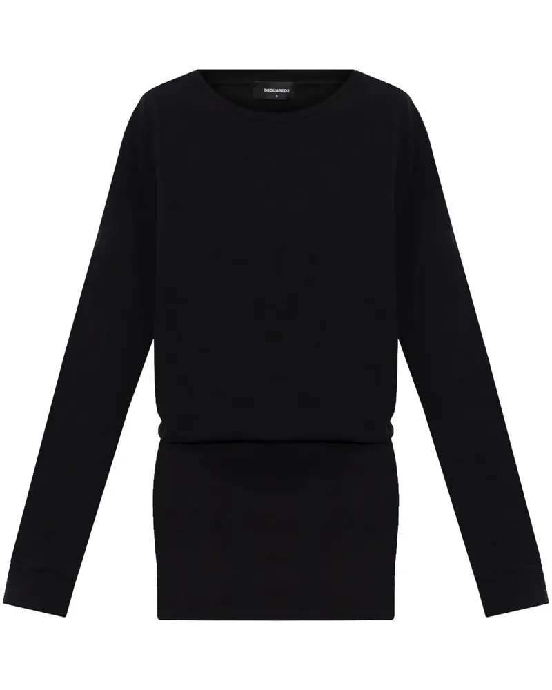Dsquared2 Kleid mit Logo-Print - Schwarz Schwarz