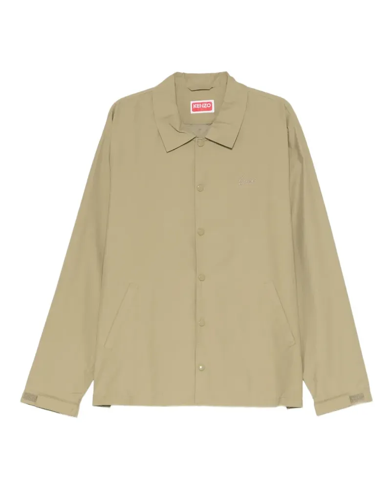 Kenzo Jacke mit Logo-Stickerei - Grün Grün