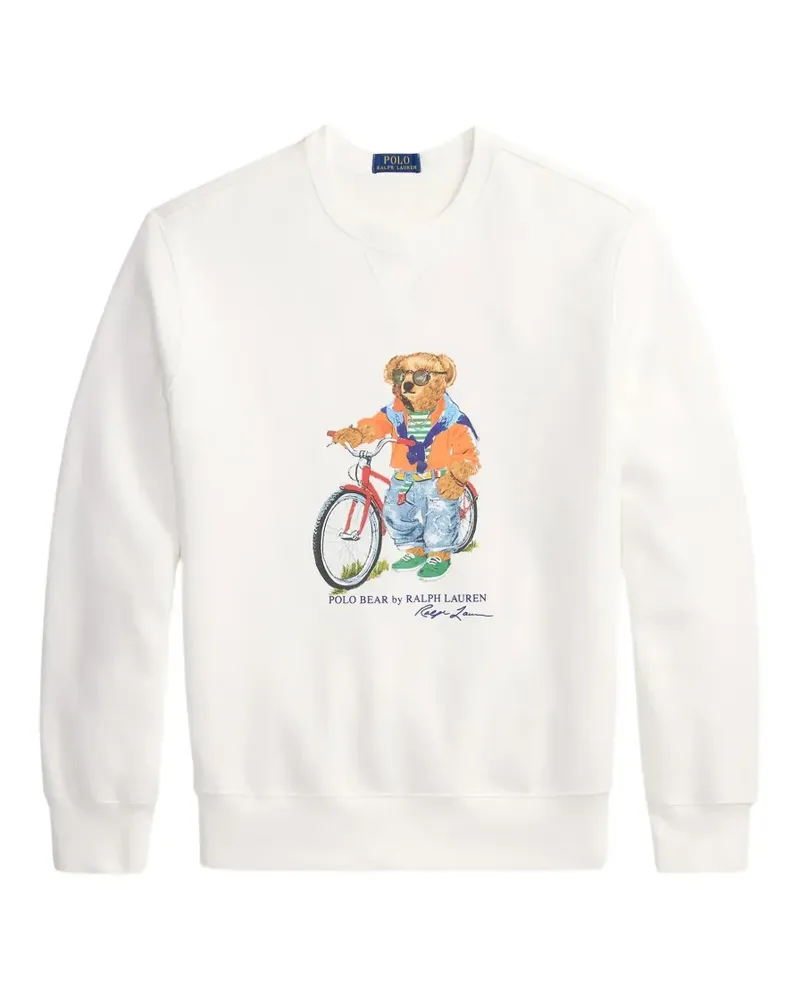 Ralph Lauren Polo Bear Pullover mit grafischem Print - Weiß Weiß