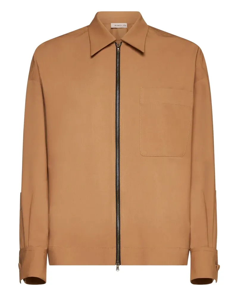 Blanca Jacke aus Seide - Braun Braun