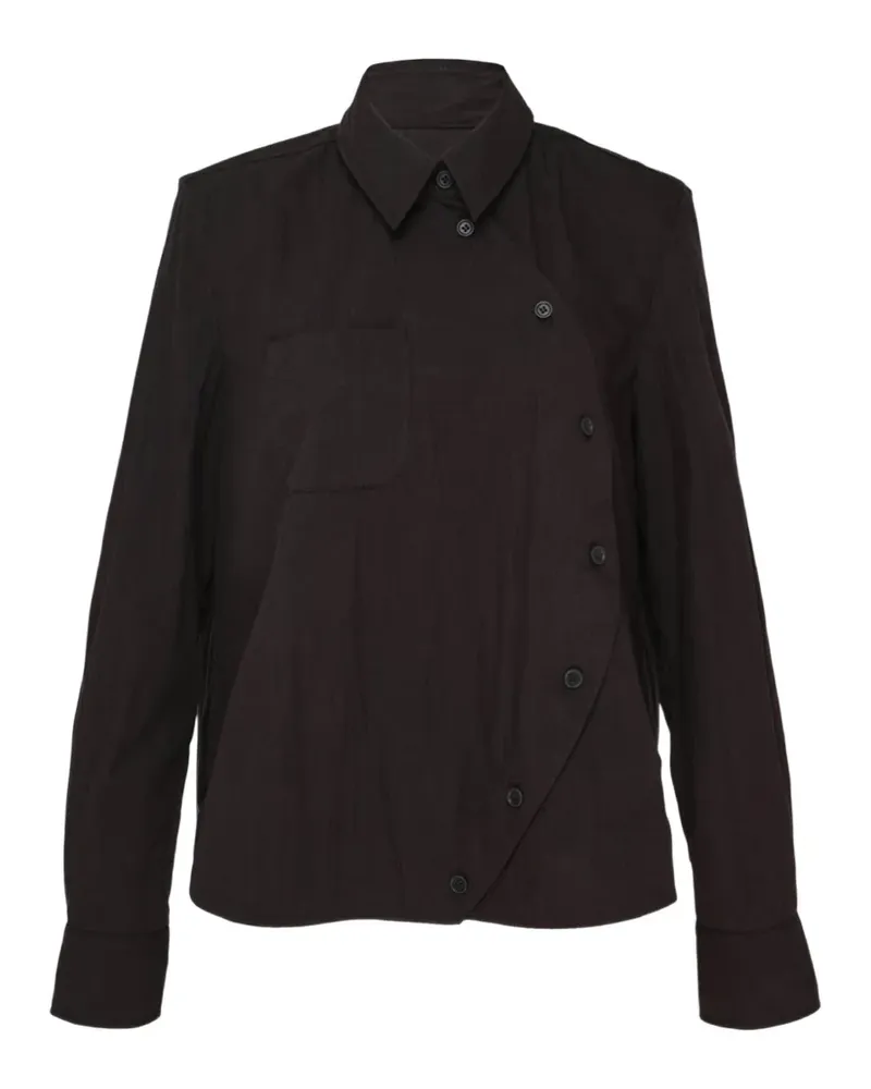 Melitta Baumeister Circle asymmetric-fastening shirt - Schwarz Schwarz