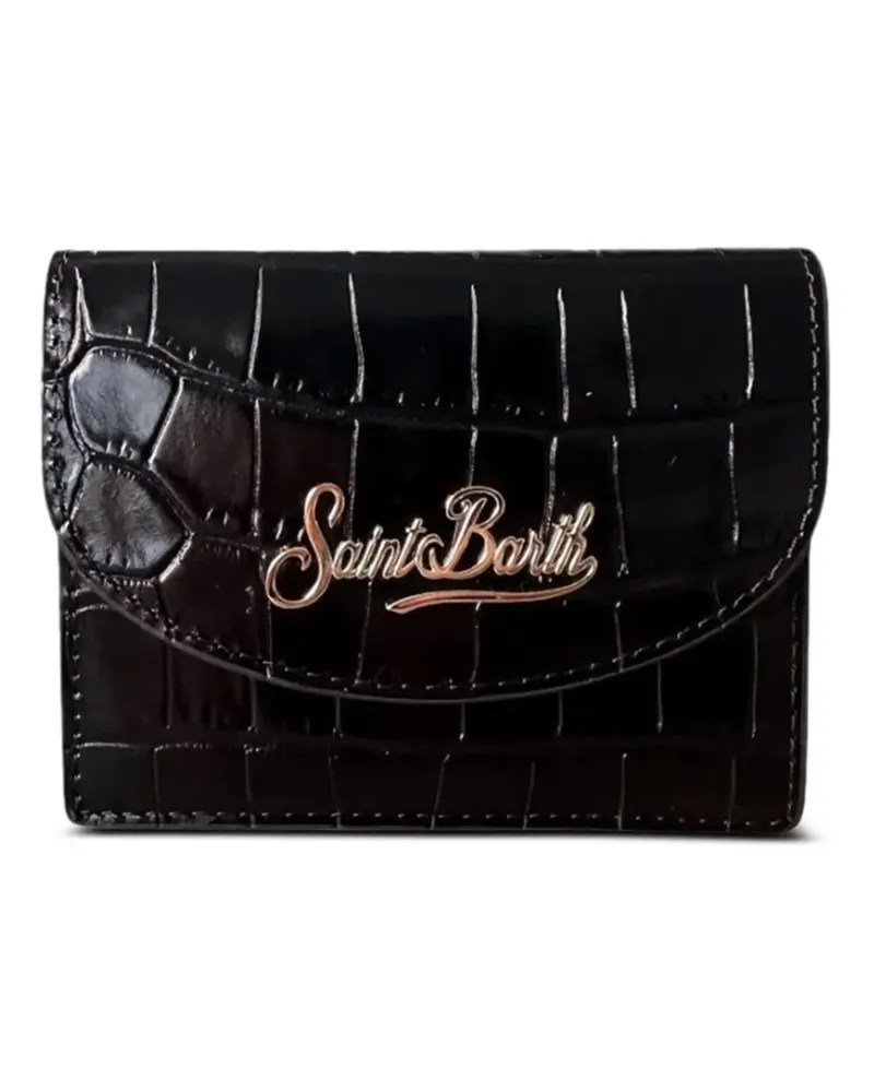 MC2 Saint Barth Portemonnaie mit Logo - Schwarz Schwarz