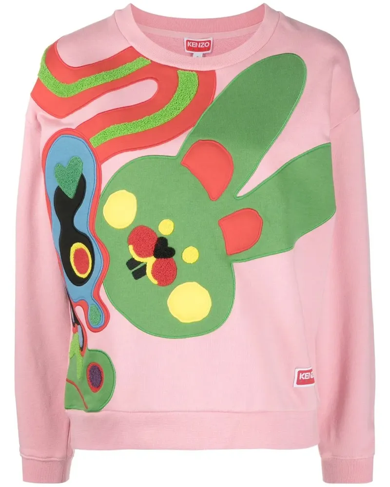 Kenzo Sweatshirt mit -Stickerei - Rosa Rosa