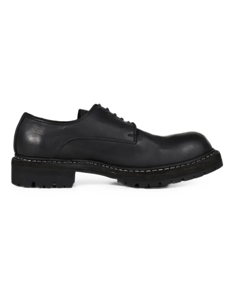 GUIDI Big Daddy norwegian-welted leather shoes - Schwarz Schwarz