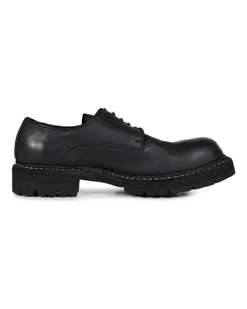 GUIDI Big Daddy norwegian-welted leather shoes - Schwarz Schwarz