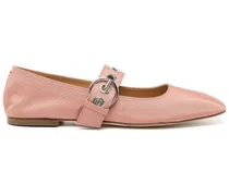 Uma Eyelet Ripsband Coral Ballerinas - Rosa