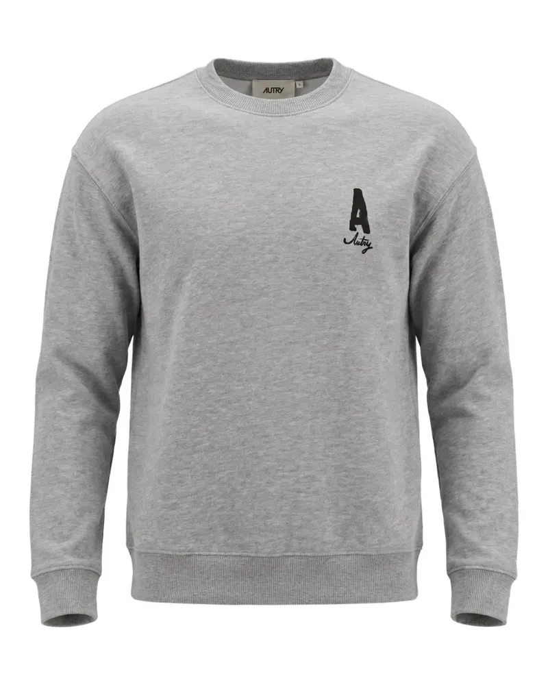 AUTRY logo-print cotton sweater - Grau Grau