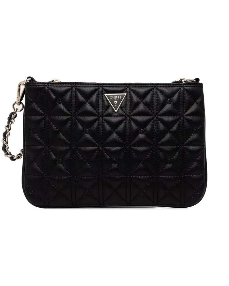 Guess 4G quilted clutch bag - Schwarz Schwarz