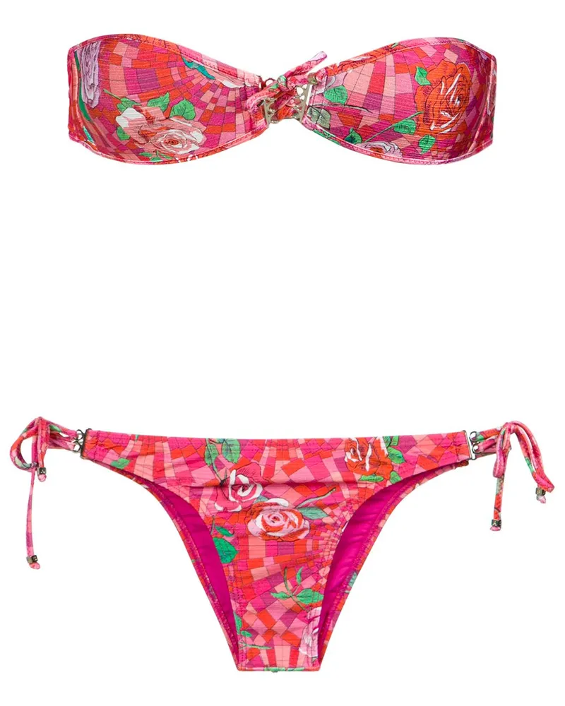 Amir Slama strapless bikini set - Rosa Rosa