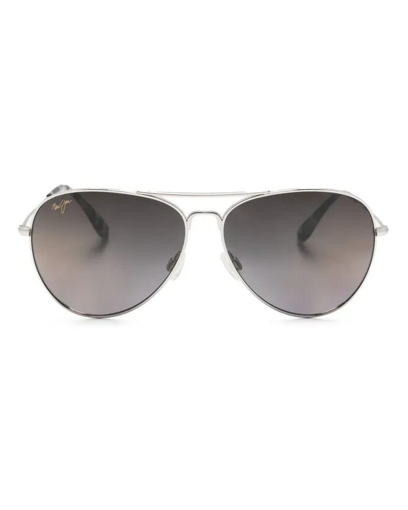 Maui Jim Mavericks Pilotenbrille mit Farbverlauf - Silber Silber