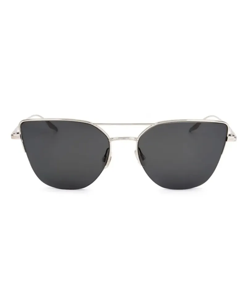 Barton Perreira Sonnenbrille mit Cat-Eye-Gestell - Silber Silber