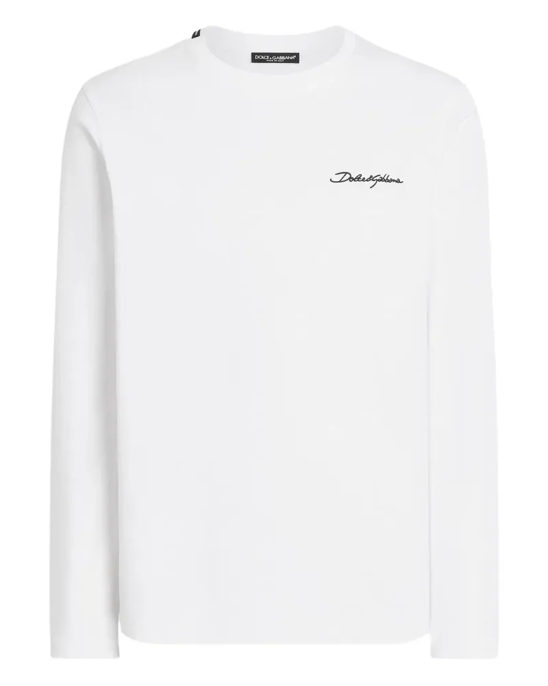 Dolce & Gabbana T-Shirt mit Logo-Print - Weiß Weiß
